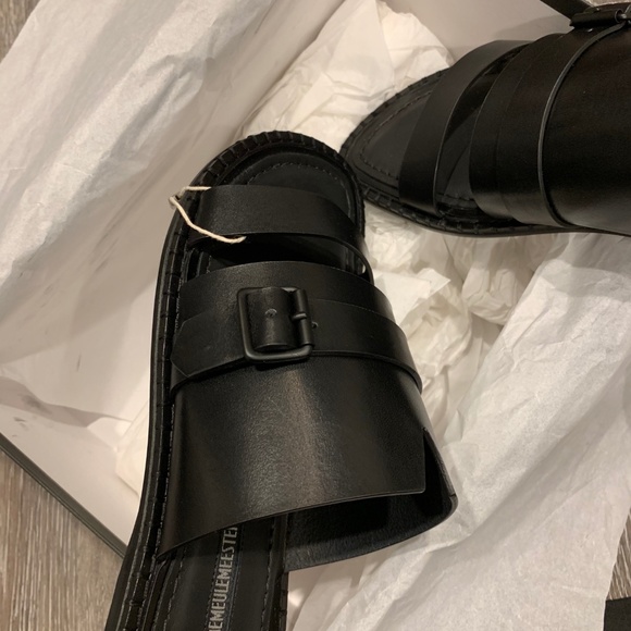 ANN DEMEULEMEESTER Buckled leather slides EU 39 - Picture 6 of 8